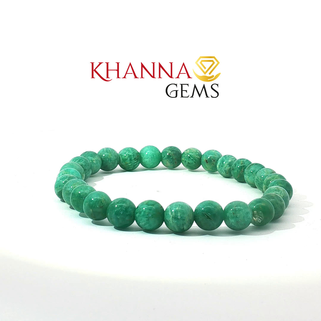 Natural Amazonite Dark Colour Bracelet