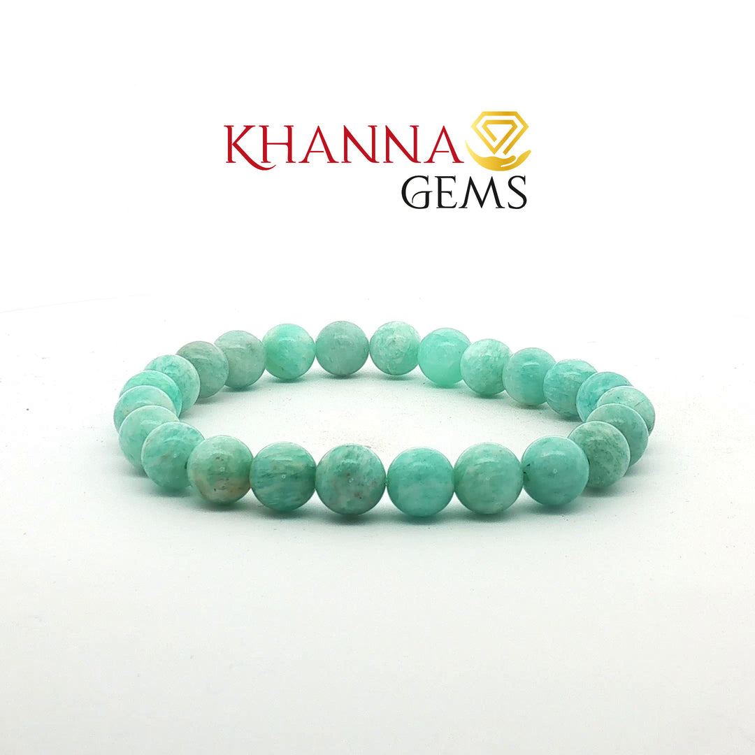 Natural Amazonite Light Colour Bracelet
