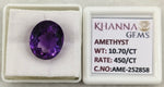 Load image into Gallery viewer, 10.70/CT Natural Amethyst Gemstone with Govt. Lab Certificate