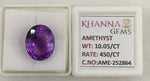 Load image into Gallery viewer, 10.05/CT Natural Amethyst Gemstone with Govt. Lab Certificate