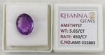 Load image into Gallery viewer, 5.65/CT Natural Amethyst Gemstone with Govt. Lab Certificate