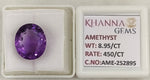 Load image into Gallery viewer, 9.93 Ratti Natural Amethyst gemstone of Premium Quality with Govt. Lab Certificate