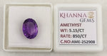 Load image into Gallery viewer, 5.15/CT Natural Amethyst Gemstone with Govt. Lab Certificate