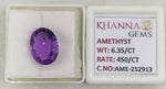 Load image into Gallery viewer, 6.35/CT Natural Amethyst Gemstone with Govt. Lab Certificate