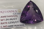 Load image into Gallery viewer, 24.00/CT Natural Amethyst Gemstone with Govt. Lab Certificate