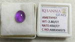 Load image into Gallery viewer, 2.80/CT Natural Amethyst Gemstone with Govt. Lab Certificate