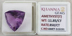 Load image into Gallery viewer, 11.85/CT Natural Amethyst Gemstone with Govt. Lab Certificate-AMET515151