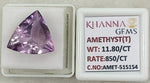 Load image into Gallery viewer, 11.80/CT Natural Amethyst Gemstone with Govt. Lab Certificate-AMET515154