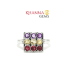 Load image into Gallery viewer, 3.46/GM AMETHYST CITRINE GARNET RING - KGR0101