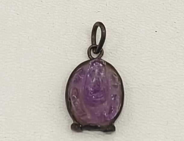 5.20/GM AMETHYST RAJWARA SILVER PENDANT   (525.00)