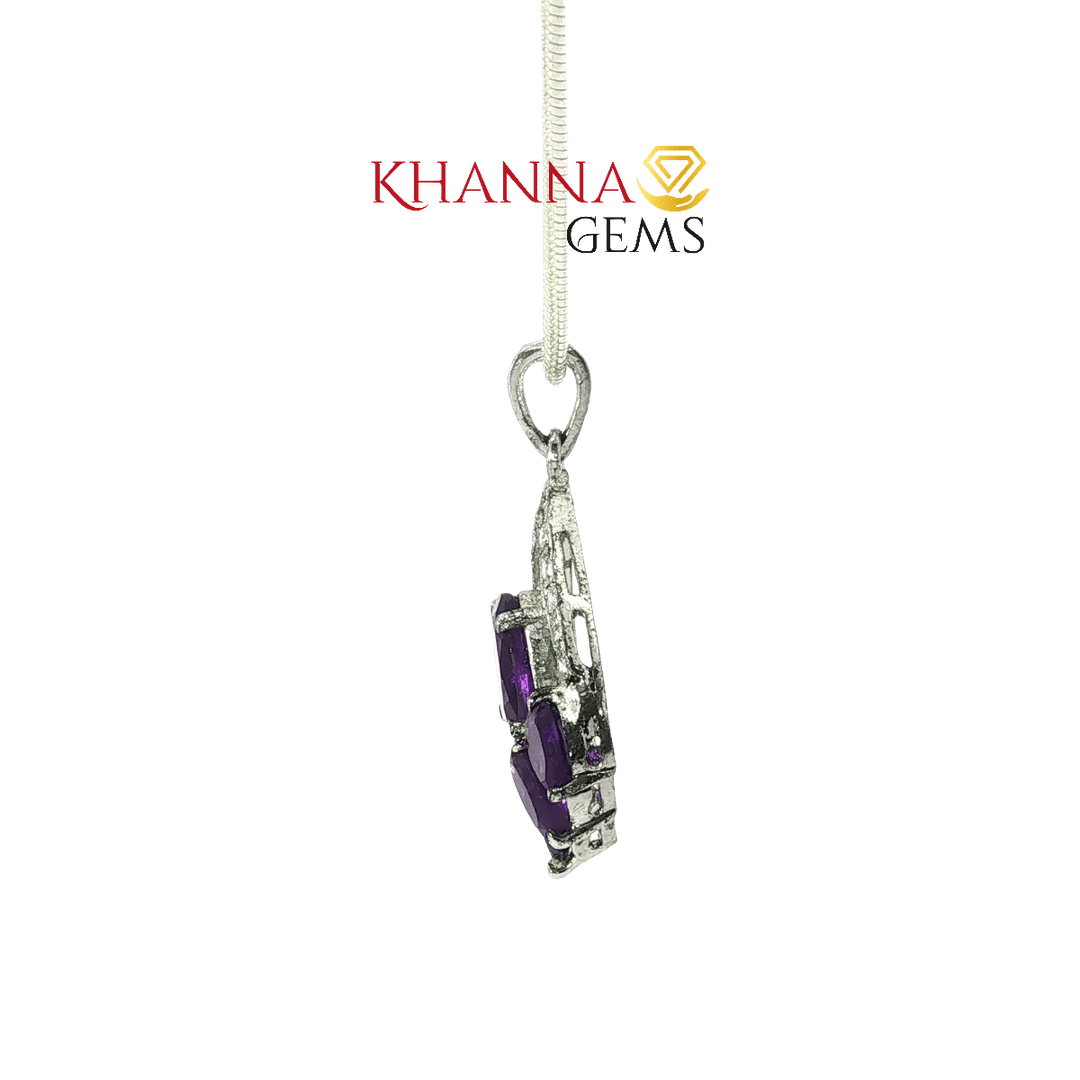 5.10/GM Amethyst Zircon Pendent - N0041