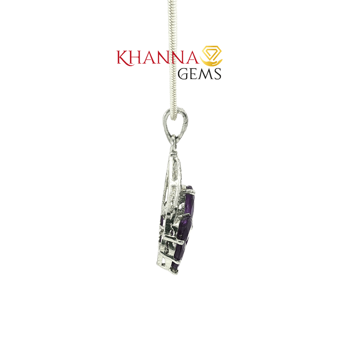 5.10/GM Amethyst Zircon Pendent - N0041