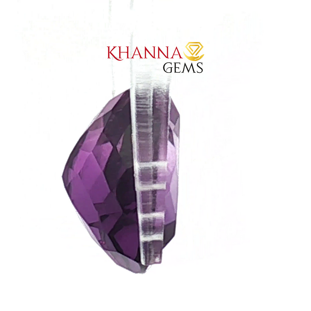 8.95/CT Natural Certified Amethyst Triangular Gemstone -AME-252901