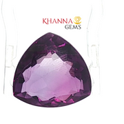 8.95/CT Natural Certified Amethyst Triangular Gemstone -AME-252901