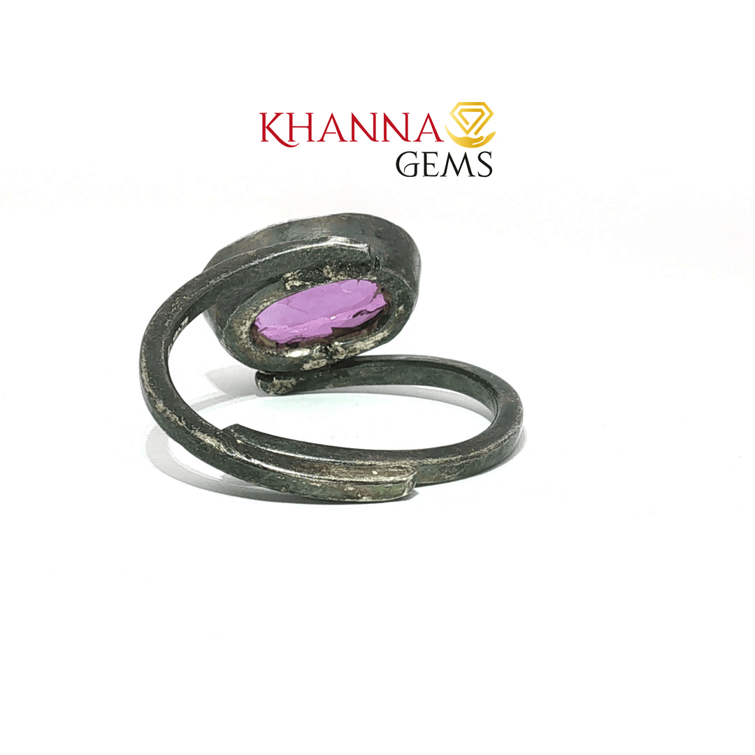 4.44/GM  AMETHYST ANTIC RING Earrings - G0635