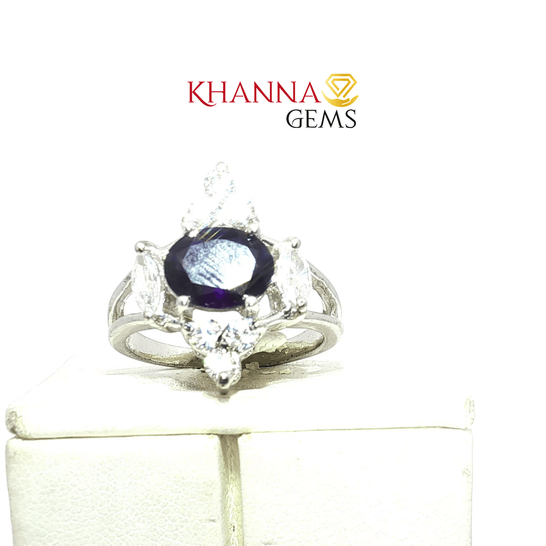 4.67/GM  AMETHYST ZIRCON RING Earrings - G0514