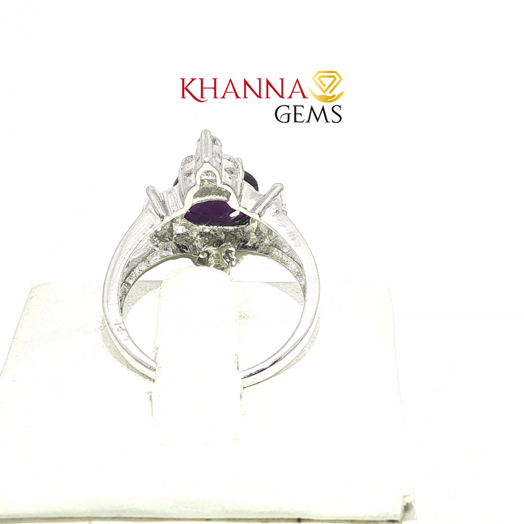 4.67/GM  AMETHYST ZIRCON RING Earrings - G0514