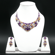 79.45/GM AMETHYST , ZIRCON CITRINE NACKLACE GEMSTONE - 00220