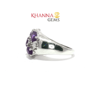 4.50/GM  AMETHYST ZIRCON RING Earrings - G0501