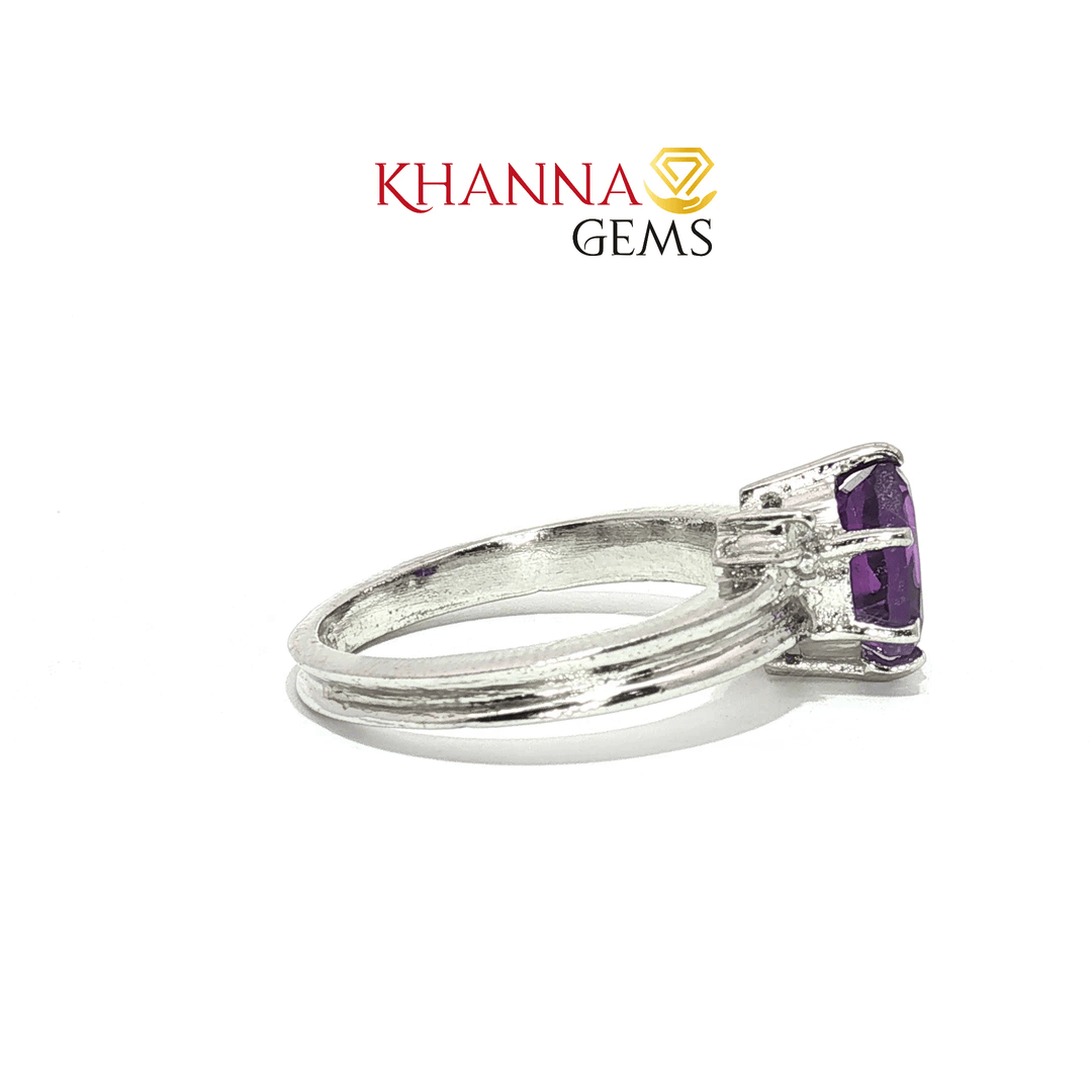 4.27/GM  AMETHYST ZIRCON RING Earrings - G0503