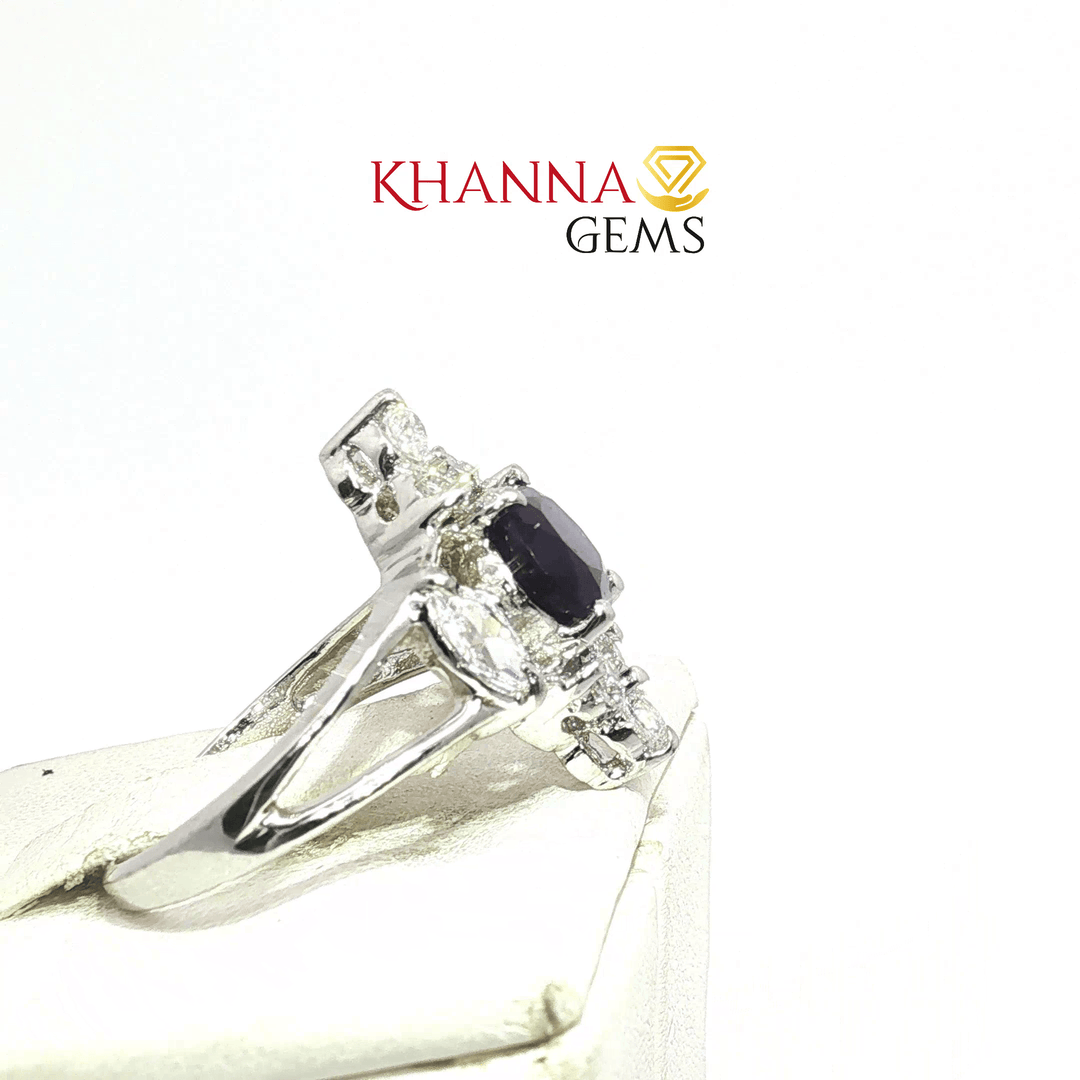 4.60/GM  AMETHYST ZIRCON RING Earrings - G0504