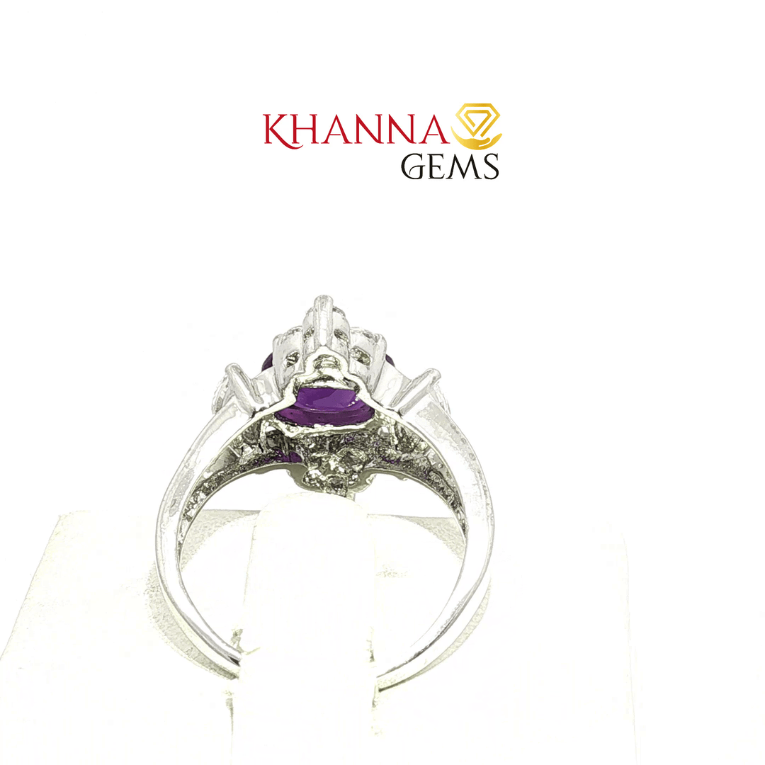 4.38/GM  AMETHYST ZIRCON RING Earrings - G0505