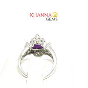 4.38/GM  AMETHYST ZIRCON RING Earrings - G0505