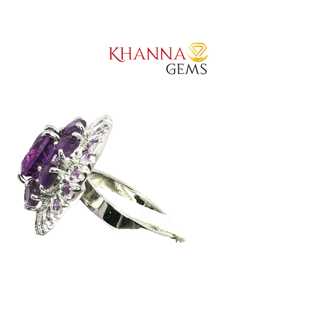 8.10/GM  AMETHYST ZIRCON RING Earrings - G0508