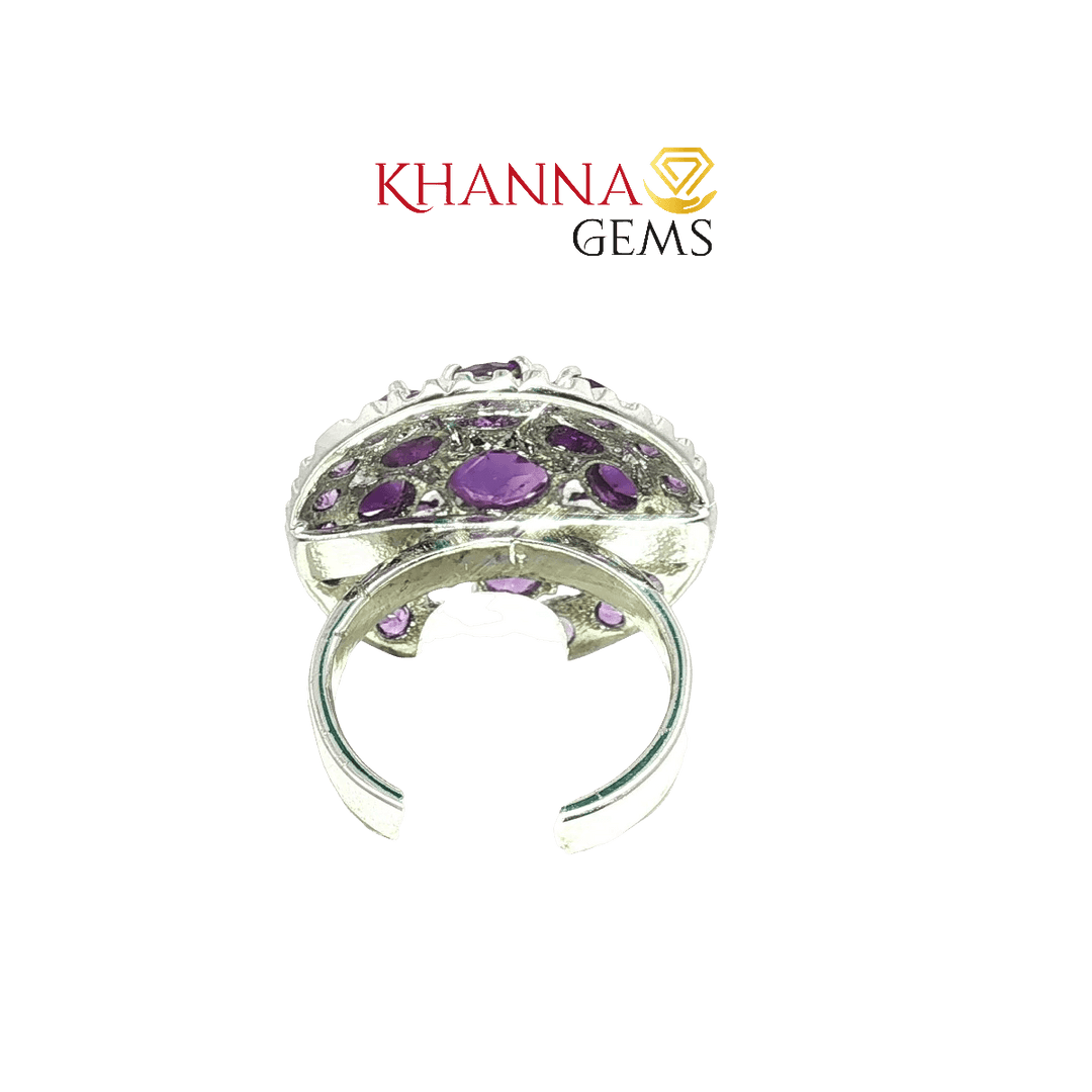 8.10/GM  AMETHYST ZIRCON RING Earrings - G0508