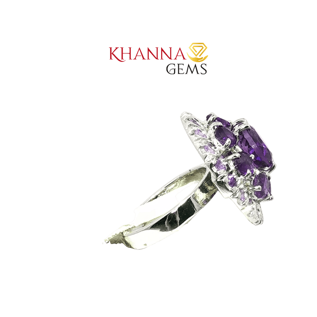 8.10/GM  AMETHYST ZIRCON RING Earrings - G0508