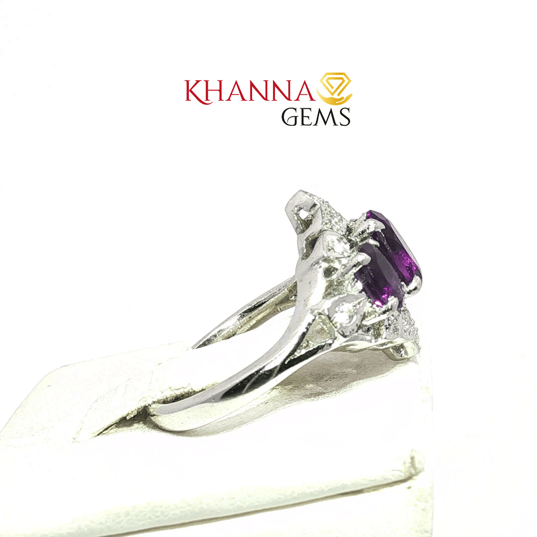 5.20/GM  AMETHYST ZIRCON RING Earrings - G0509