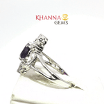 Load image into Gallery viewer, 4.46/GM  AMETHYST ZIRCON RING Earrings - G0511