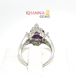 Load image into Gallery viewer, 4.46/GM  AMETHYST ZIRCON RING Earrings - G0511