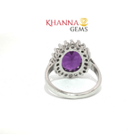 Load image into Gallery viewer, 4.34/GM  AMETHYST ZIRCON RING Earrings - G0512