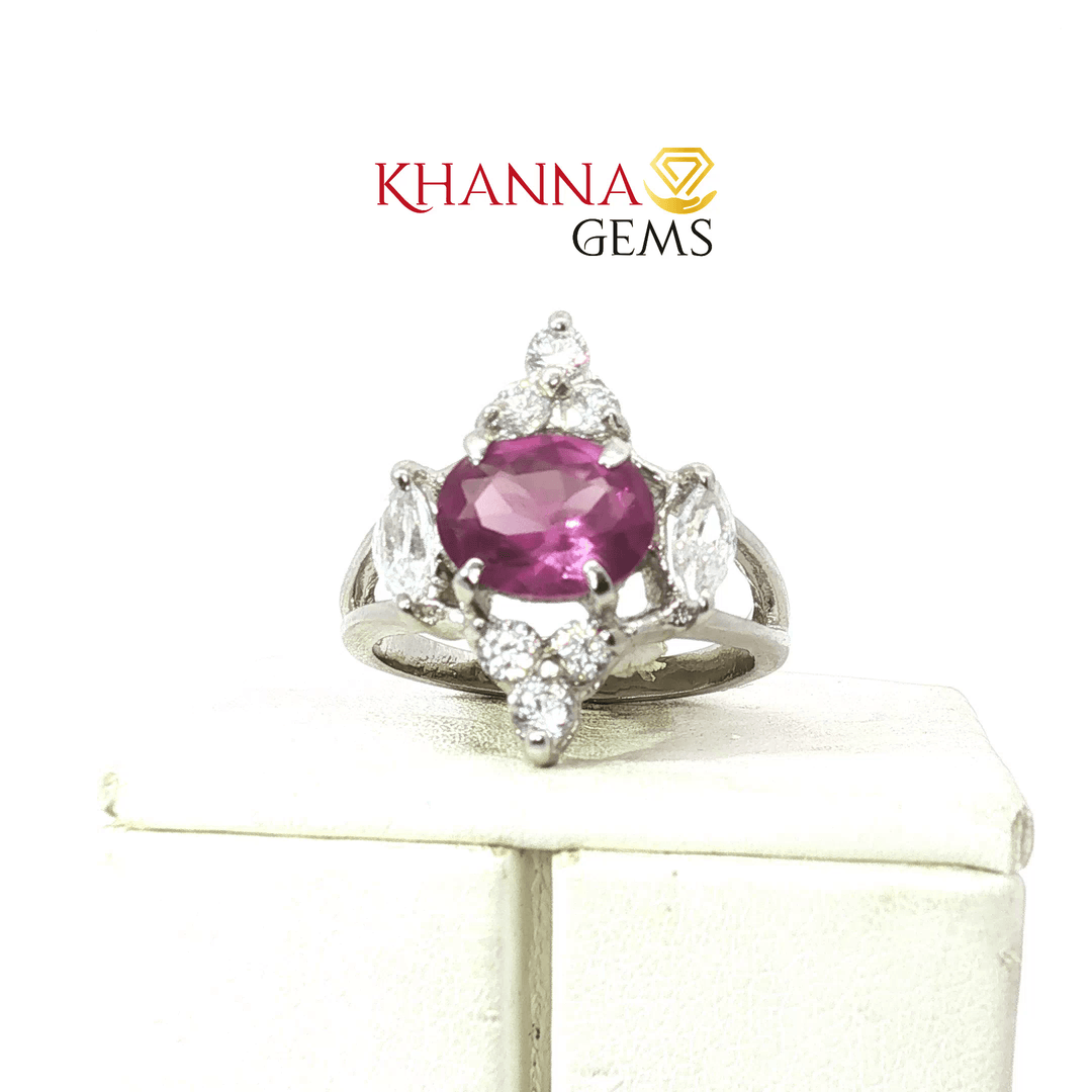4.36/GM  AMETHYST ZIRCON RING Earrings - G0513