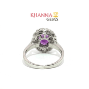 4.15/GM  AMETHYST ZIRCON RING Earrings - G0515