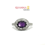 Load image into Gallery viewer, 4.74/GM  AMETHYST ZIRCON RING Earrings - G0517