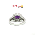 Load image into Gallery viewer, 4.74/GM  AMETHYST ZIRCON RING Earrings - G0517