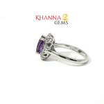 Load image into Gallery viewer, 4.34/GM  AMETHYST ZIRCON RING Earrings - G0518
