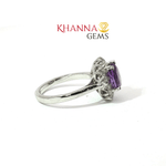 Load image into Gallery viewer, 4.34/GM  AMETHYST ZIRCON RING Earrings - G0518