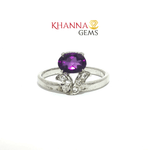 Load image into Gallery viewer, 2.23/GM  AMETHYST ZIRCON RING Earrings - G0521