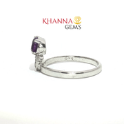 2.23/GM  AMETHYST ZIRCON RING Earrings - G0521