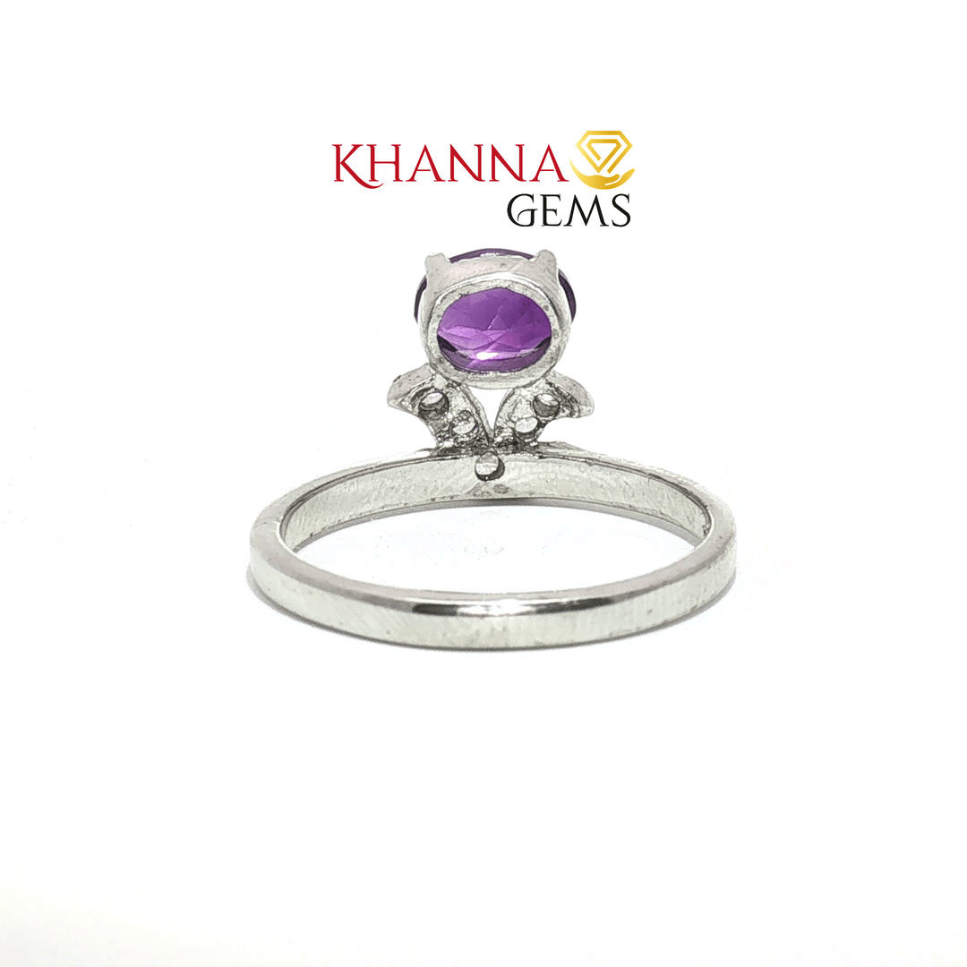 2.23/GM  AMETHYST ZIRCON RING Earrings - G0521