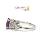 3.58/GM  AMETHYST ZIRCON RING Earrings - G0522