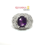 Load image into Gallery viewer, 8.82/GM  AMETHYST ZIRCON RING Earrings - G0510