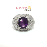 8.82/GM  AMETHYST ZIRCON RING Earrings - G0510