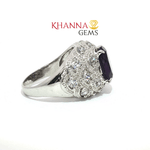 Load image into Gallery viewer, 8.82/GM  AMETHYST ZIRCON RING Earrings - G0510