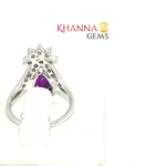 Load image into Gallery viewer, 3.41/GM  AMETHYST ZIRCON RING Earrings - G0502