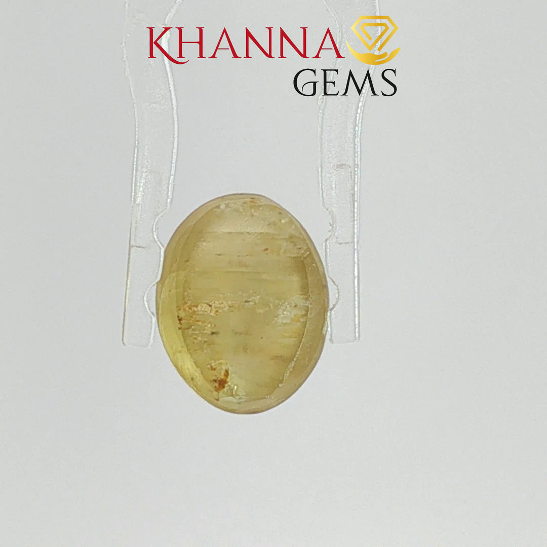 5.60/CT Natural Apatite Cat's Eye With Govt. Lab Certificate-102952