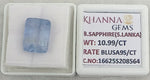 Load image into Gallery viewer, 10.99/CT Natural Blue Sapphire with Govt Lab Certificate-16625S208564
